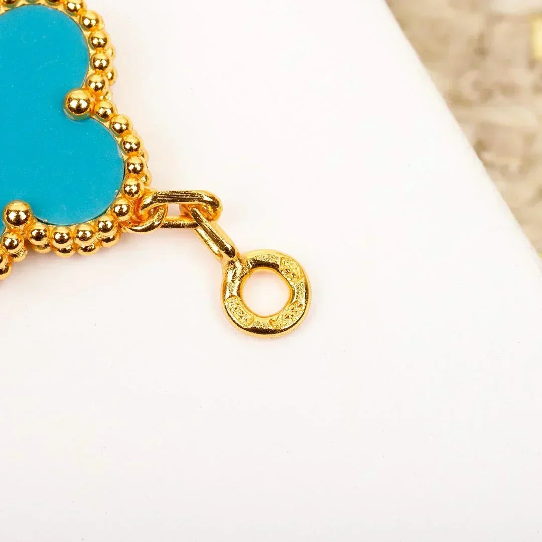 [Renovia Jewelry] CLOVER 5 MOTIF TURQUOISE BRACELET COLLECTION