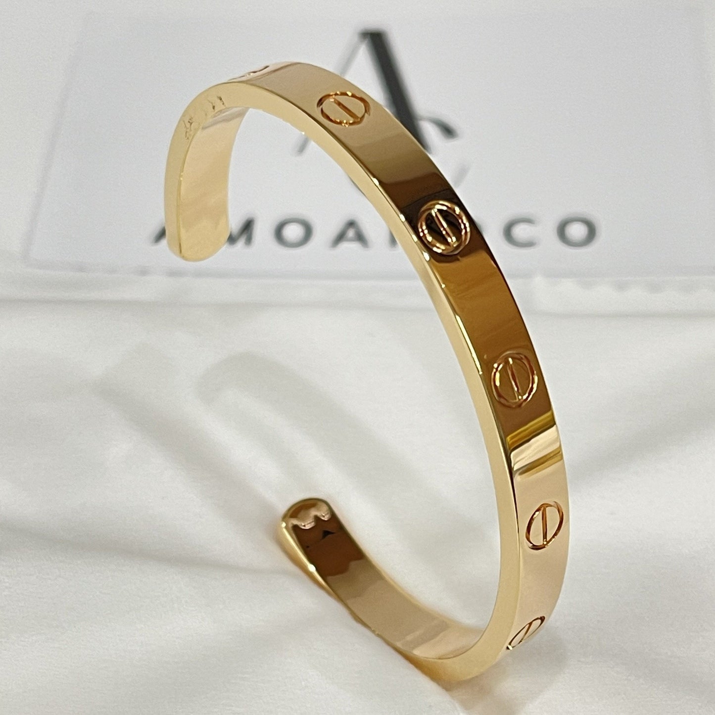 [Renovia Jewelry]LOVE BRACELET 6.1MM OPEN CUFF
