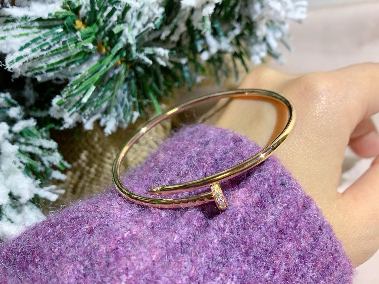 [Renovia Jewelry]JUSTE BRACELET 2.5MM DIAMONDS