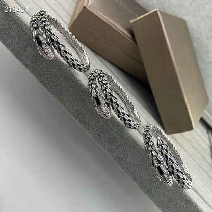 [Renovia Jewelry】NEW OBSIDIAN & DIAMOND SERPENT BRACELET