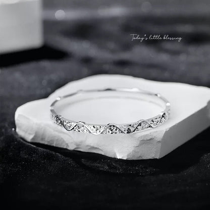 Crushed Ice 925 Silver Bracelet