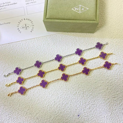 [Renovia Jewelry] CLOVER 5 MOTIF VIOLET BRACELET COLLECTION