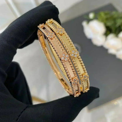 [Renovia Jewelry]CLOVER BRACELET 4MM DIAMONDS