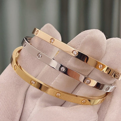 [Renovia Jewelry]LOVE BRACELET 3.65MM 10 DIAMONDS