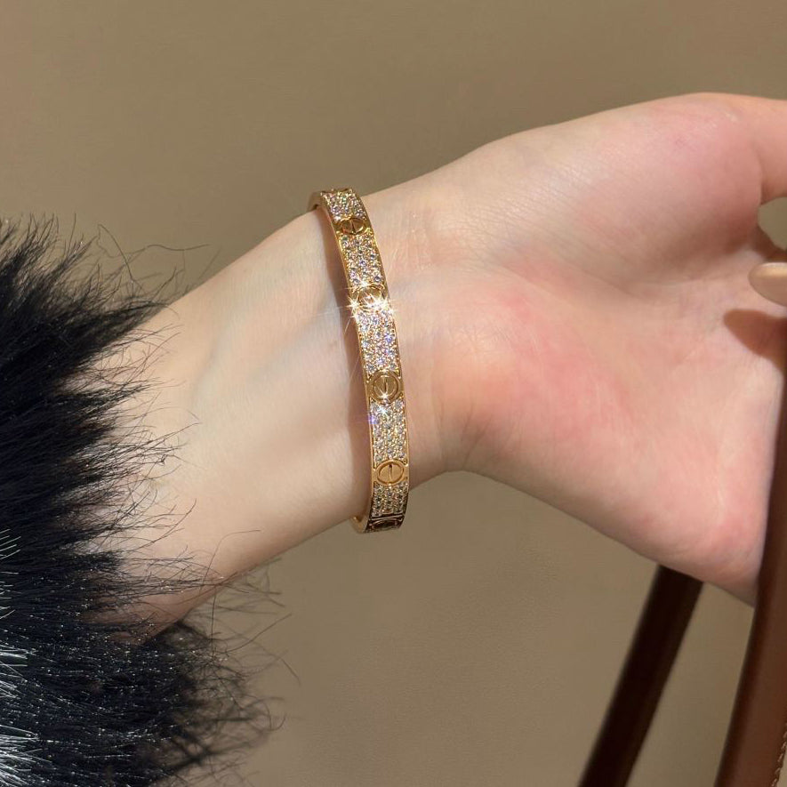 [Renovia Jewelry]LOVE BRACELET 6.1MM DIAMOND-PAVED