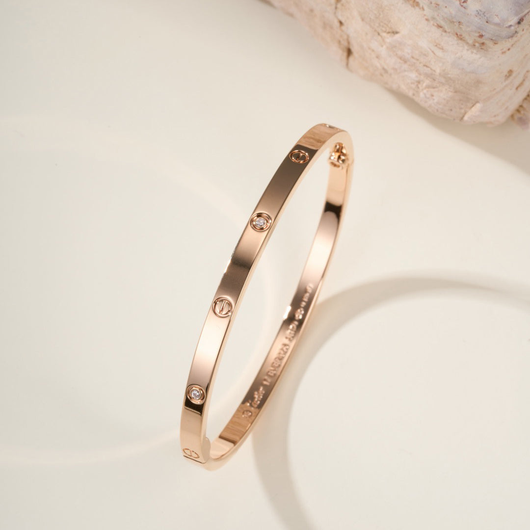 [Renovia Jewelry]LOVE BRACELET 3.65MM 6 DIAMONDS