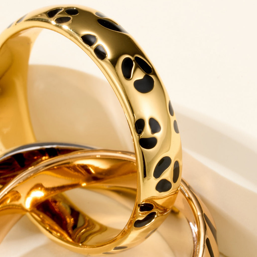 [Renovia Jewelry]TRINITY  RING LEOPARD PRINT