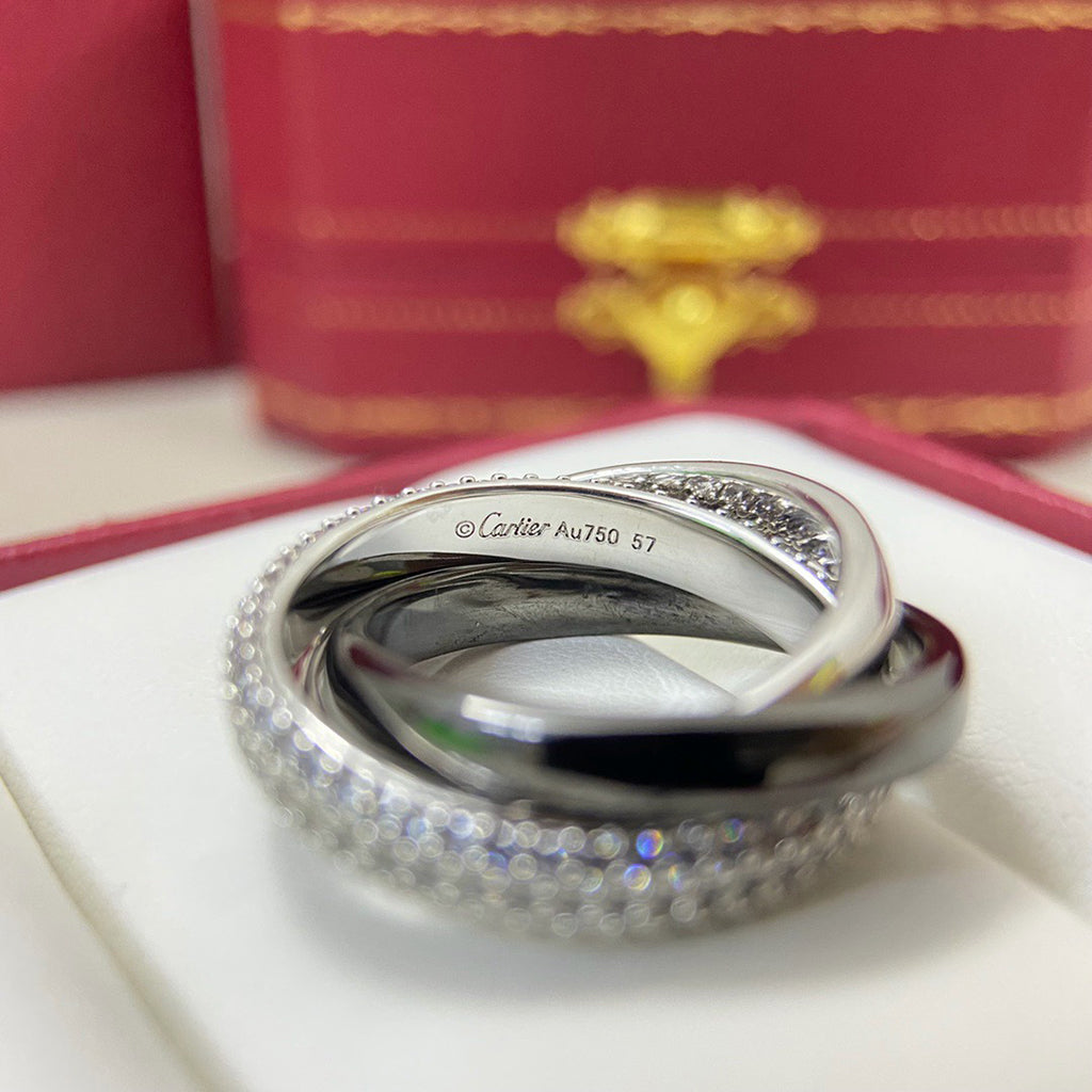 [Renovia Jewelry]TRINITY 3.2MM RING BLACK CERAMIC