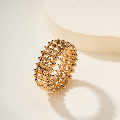 [Renovia Jewelry]CLASH 9.2MM DOUBLE ROW RING