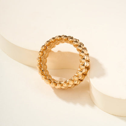 [Renovia Jewelry]CLASH 9.2MM DOUBLE ROW RING