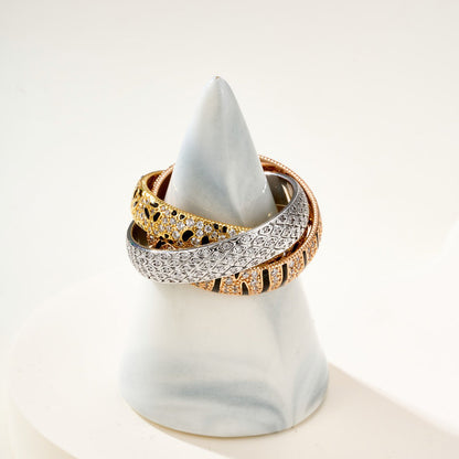 [Renovia Jewelry]TRINITY  RING LEOPARD PRINT