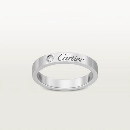 [Renovia Jewelry]LOVE RING 4MM 1 DIAMOND