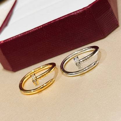 [Renovia Jewelry]JUSTE 1.8MM HALF DIAMOND RING