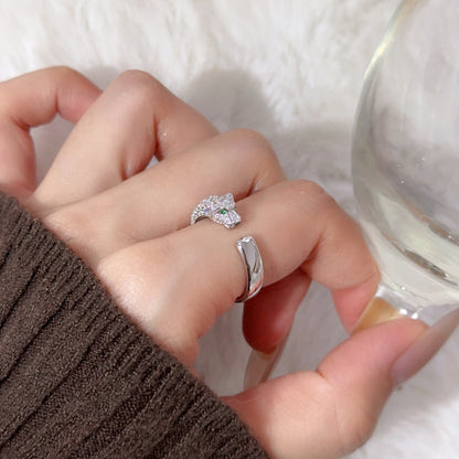 [Renovia Jewelry]PANTHERE HALF DIAMOND SMALL RING
