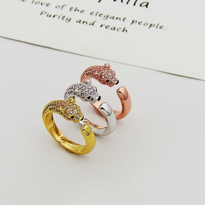 [Renovia Jewelry]PANTHERE HALF DIAMOND SMALL RING