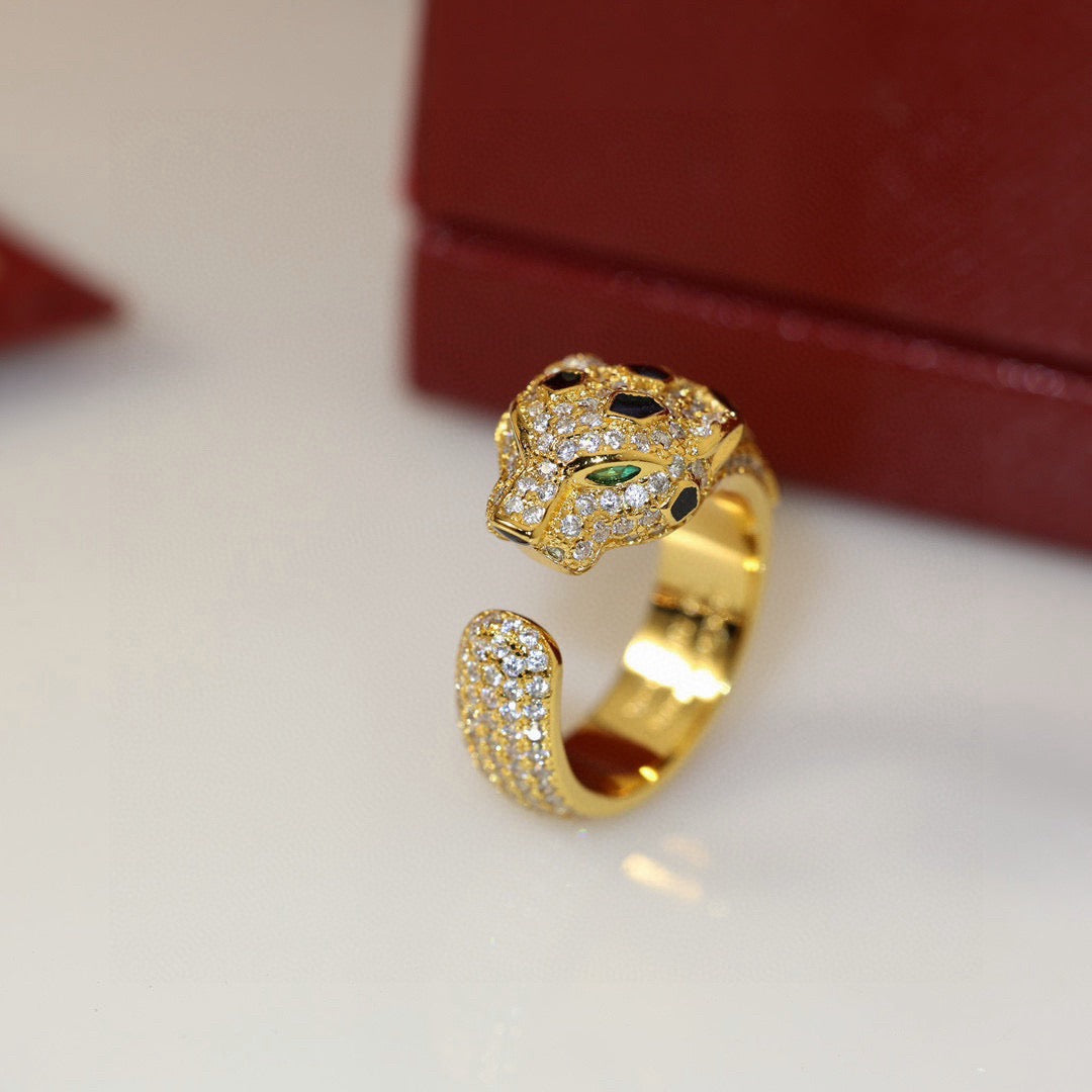 [Renovia Jewelry]PANTHERE SPOTTED FULL DIAMOND MEDIUM RING