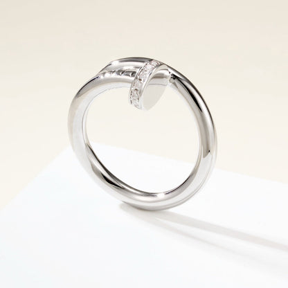 [Renovia Jewelry]JUSTE RING 2.6MM HALF DIAMOND