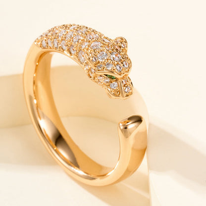 [Renovia Jewelry]PANTHERE HALF DIAMOND SMALL RING
