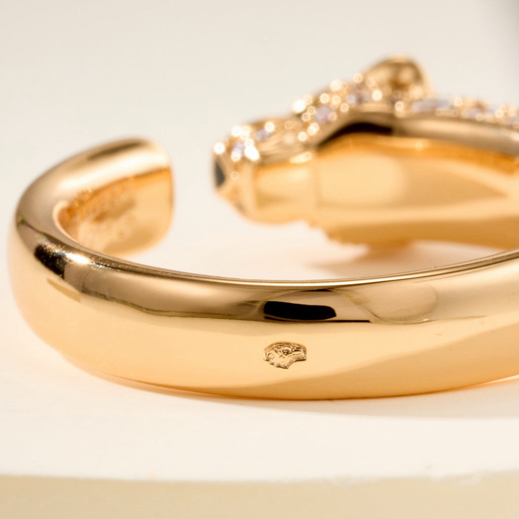 [Renovia Jewelry]PANTHERE HALF DIAMOND SMALL RING