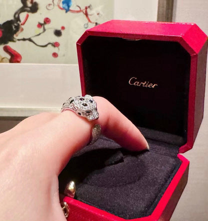 [Renovia Jewelry]PANTHERE SPOTTED FULL DIAMOND MEDIUM RING