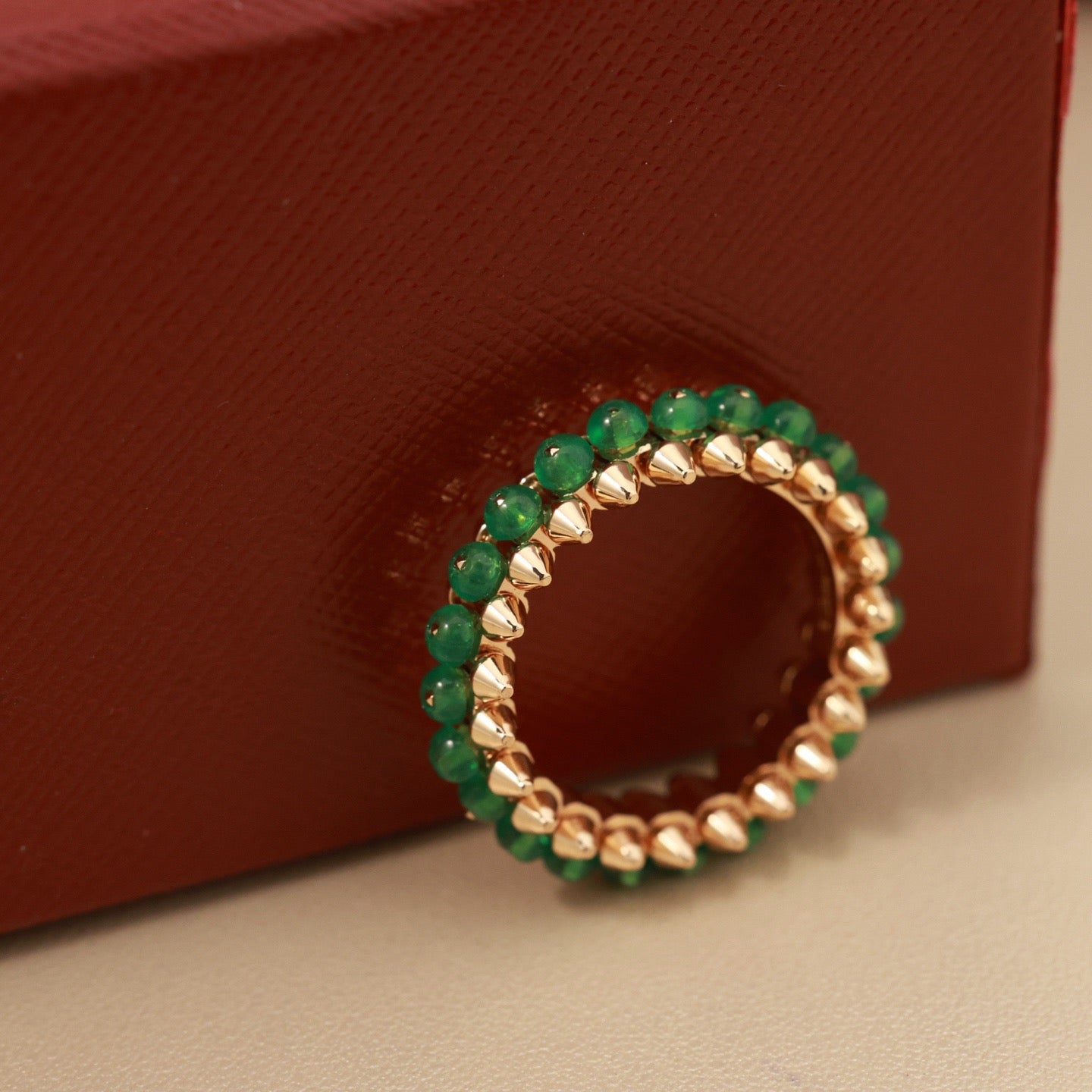[Renovia Jewelry]CLASH 7.9MM AGATE CHALCEDONY RING