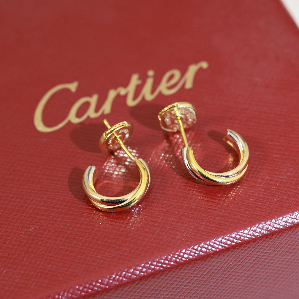 [Renovia Jewelry]TRINITY ON DIAMOND MINI EARRINGS