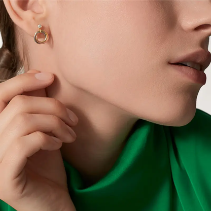 [Renovia Jewelry]TRINITY ON DIAMOND  EARRINGS