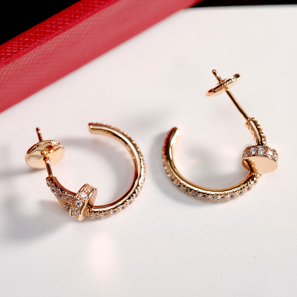 [Renovia Jewelry]JUSTE FULL DIAMOND SMALL EARRINGS
