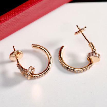 [Renovia Jewelry]JUSTE FULL DIAMOND SMALL EARRINGS