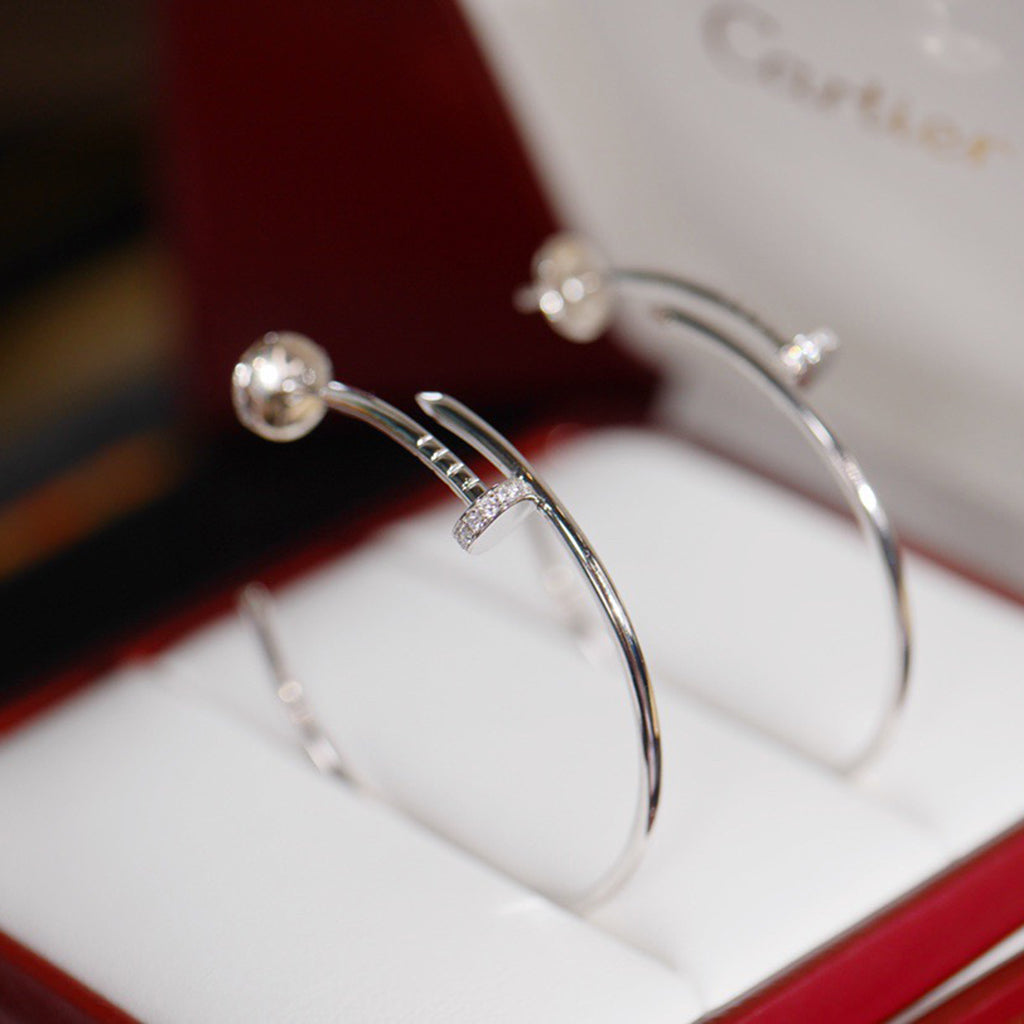 [Renovia Jewelry]JUSTE HALF DIAMOND LARGE EARRINGS