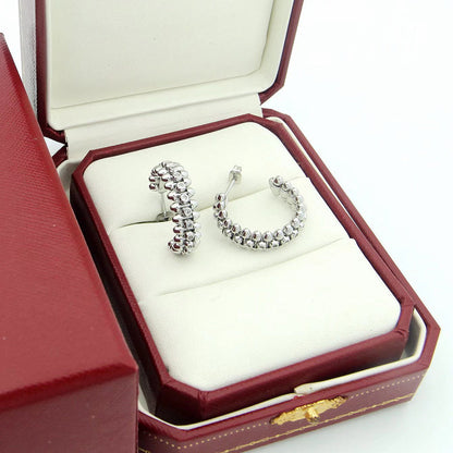 [Renovia Jewelry]CLASH FULL DIAMOND MEDIUM EARRINGS