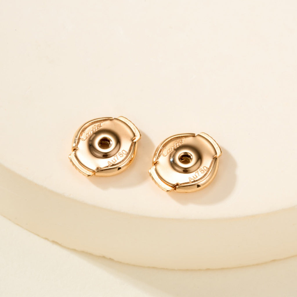 [Renovia Jewelry]JUSTE HALF DIAMOND DOUBLE EARRINGS