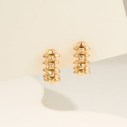 [Renovia Jewelry]CLASH MINI HOOP EARRINGS