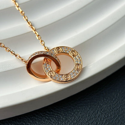 [Renovia Jewelry]LOVE  FULL DIAMOND PENDANT NECKLACE