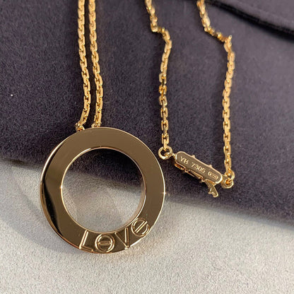 [Renovia Jewelry]LOVE NECKLACE 16MM 3 DIAMONDS