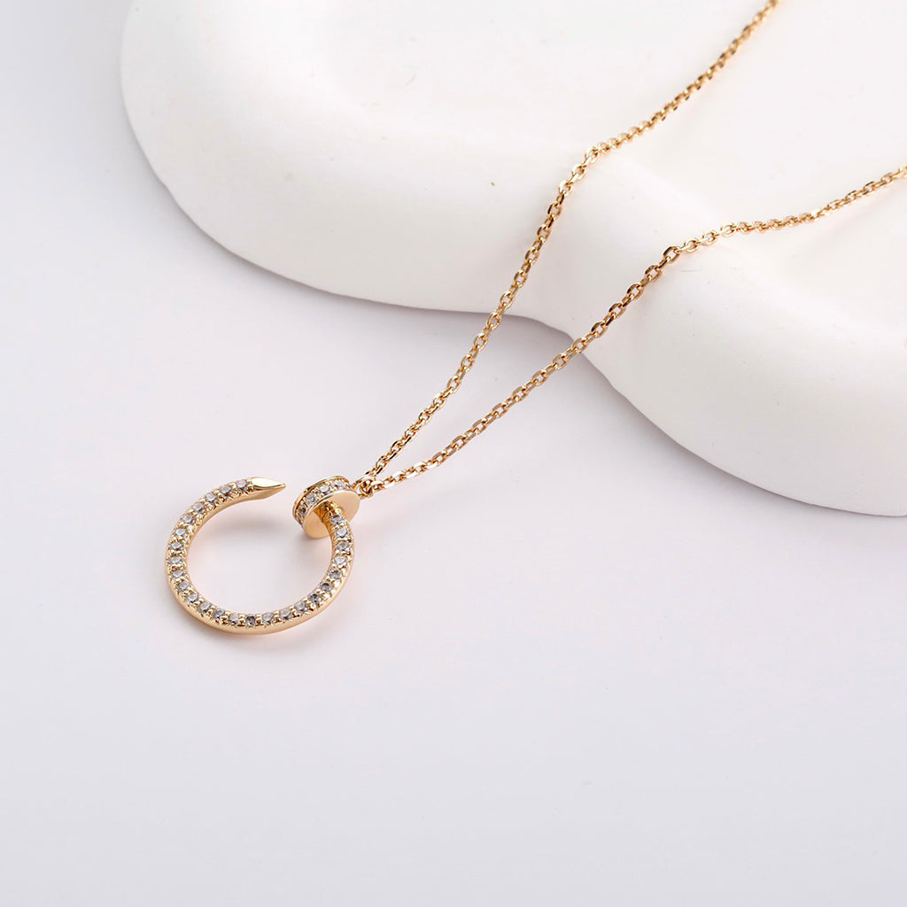 [Renovia Jewelry]JUSTE NECKLACE FULL DIAMOND