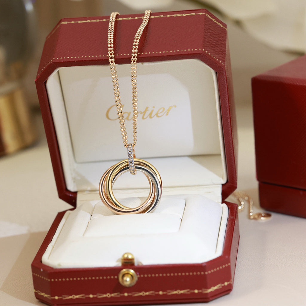 [Renovia Jewelry]TRINITY MEDIUM  DIAMONDS NECKLACE