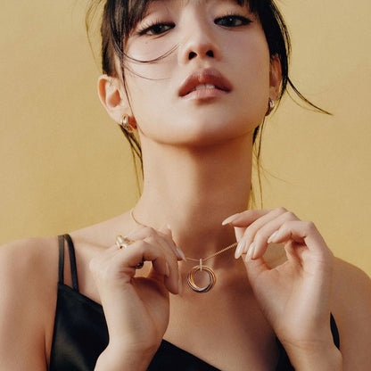 [Renovia Jewelry]TRINITY MEDIUM  DIAMONDS NECKLACE