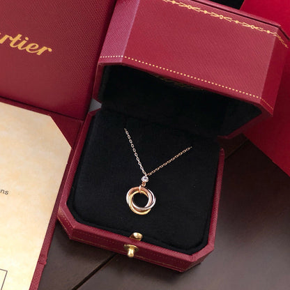 [Renovia Jewelry]TRINITY  NECKLACE 1 DIAMOND