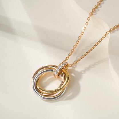 [Renovia Jewelry]TRINITY MEDIUM  DIAMONDS NECKLACE