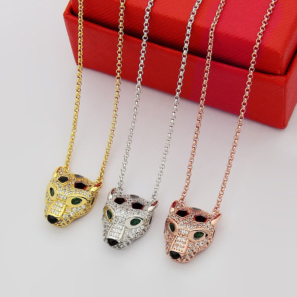 [Renovia Jewelry]PANTHERE FULL DIAMOND NECKLACE