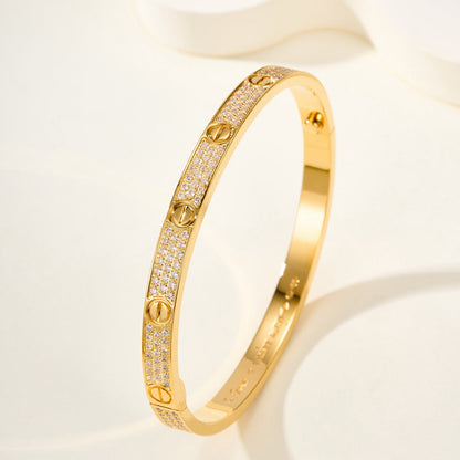 [Renovia Jewelry]LOVE BRACELET 4.8MM DIAMOND-PAVED