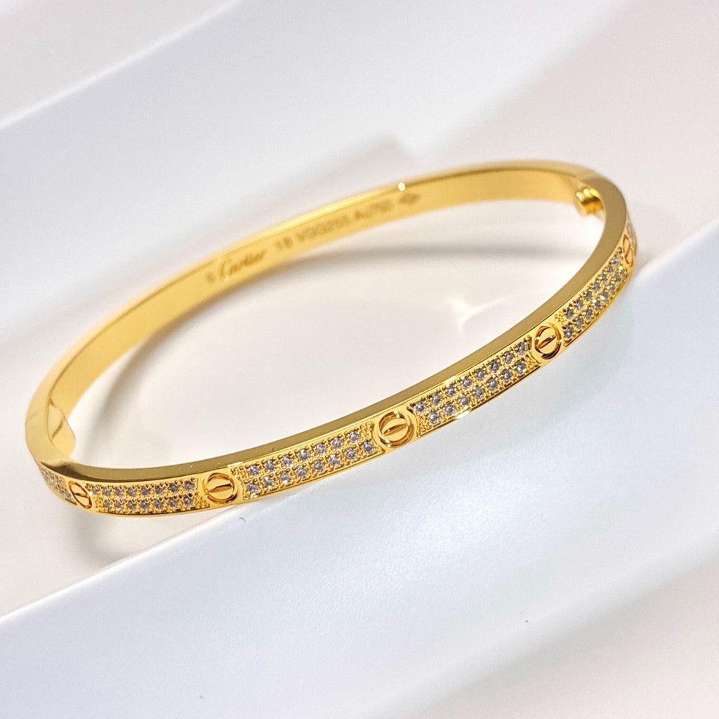 [Renovia Jewelry]LOVE BRACELET 3.65MM DIAMOND-PAVED