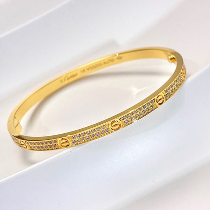 [Renovia Jewelry]LOVE BRACELET 3.65MM DIAMOND-PAVED