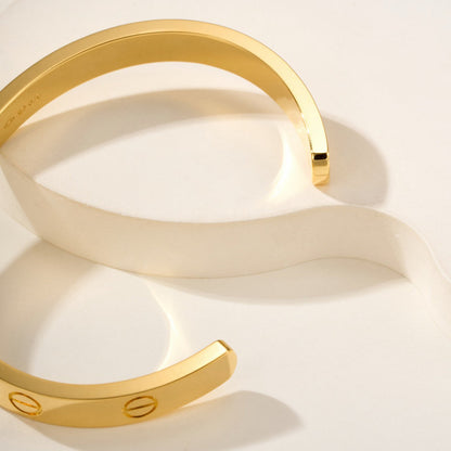 [Renovia Jewelry]LOVE BRACELET 6.1MM OPEN CUFF