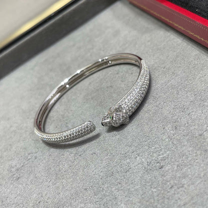 [Renovia Jewelry]PANTHERE FULL DIAMOND OPEN BRACELET