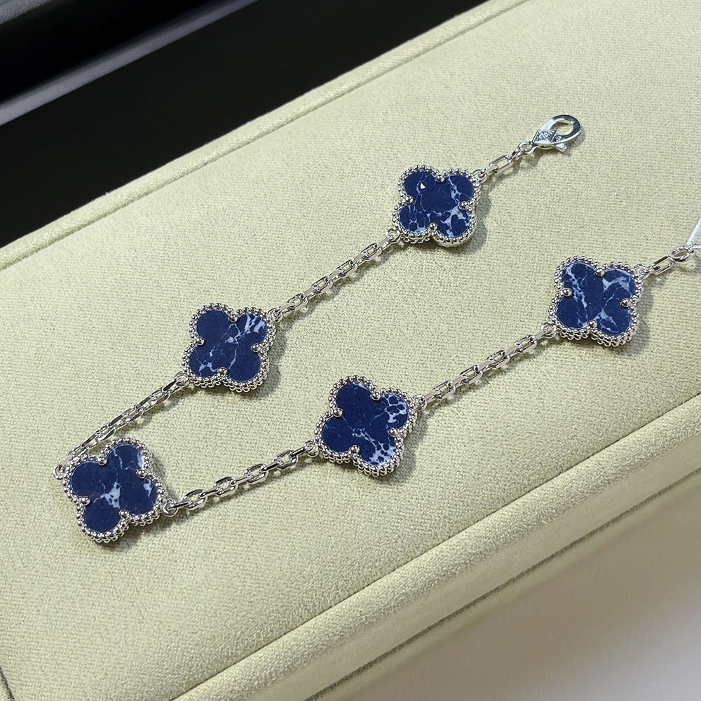 [Renovia Jewelry]CLOVER 5 MOTIF PIETERSITE BRACELET COLLECTION