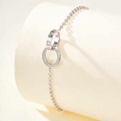 [Renovia Jewelry]LOVE BRACELET DOUBLE RING