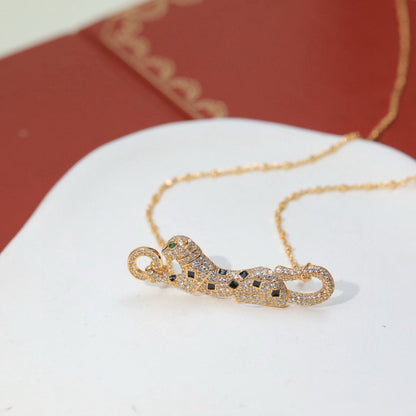 [Renovia Jewelry]PANTHERE PAVED DIAMOND NECKLACE
