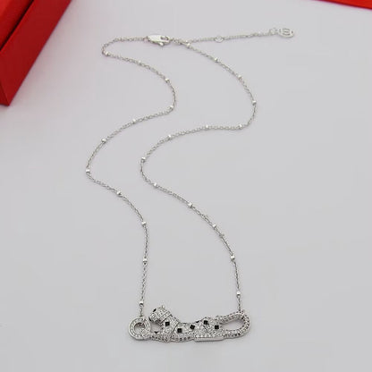 [Renovia Jewelry]PANTHERE PAVED DIAMOND NECKLACE